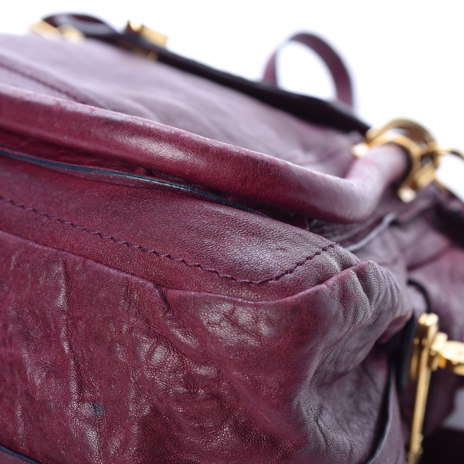 Chloe Calfskin Medium Paraty Dark Red 11 of 13