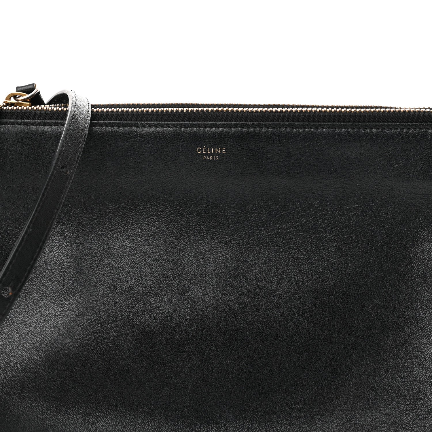 Celine Lambskin Large Trio Crossbody Bag Black 9 of 13