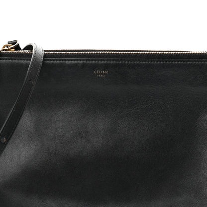 Celine Lambskin Large Trio Crossbody Bag Black 9 of 13
