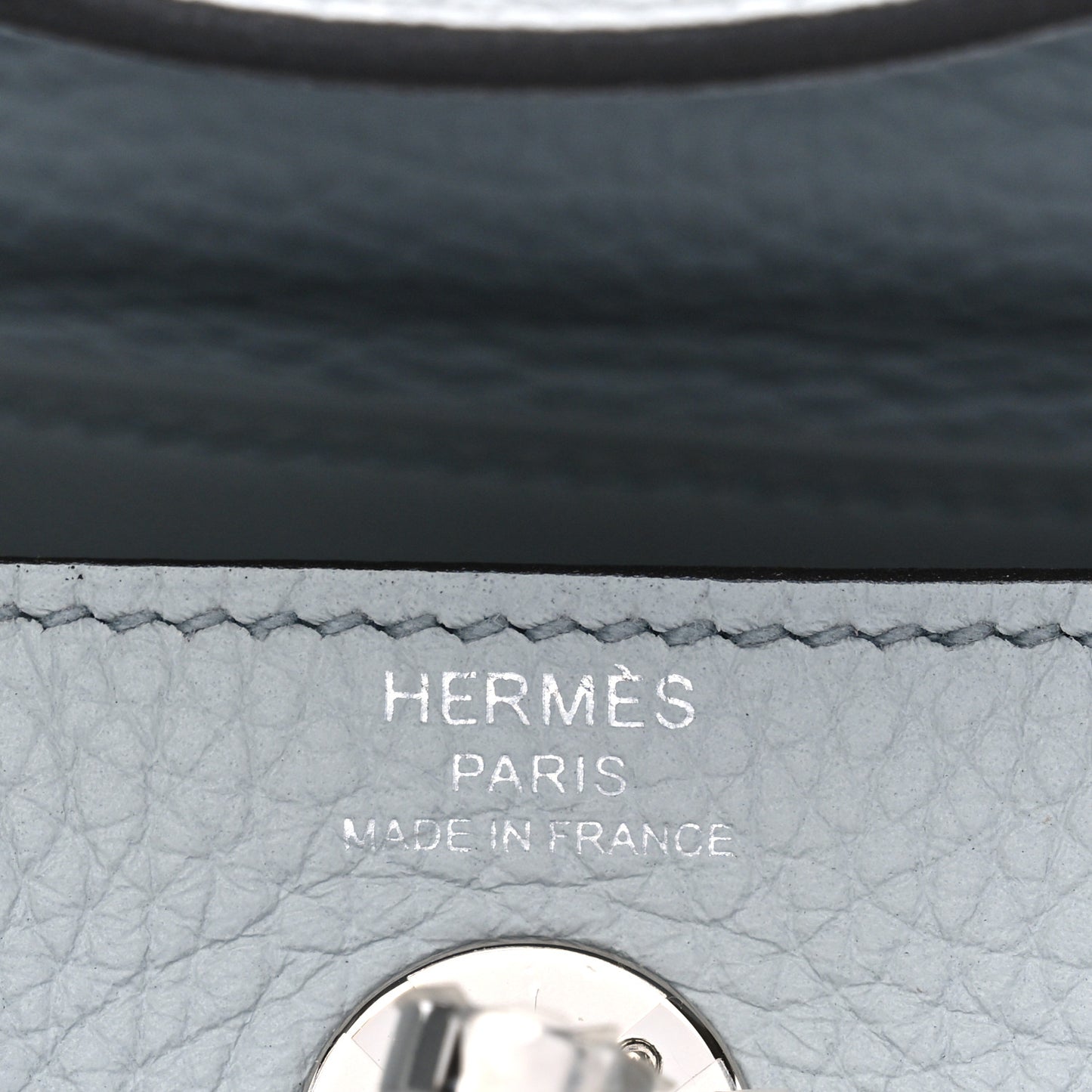 Taurillon Clemence Mini Lindy 20 Bleu Pale