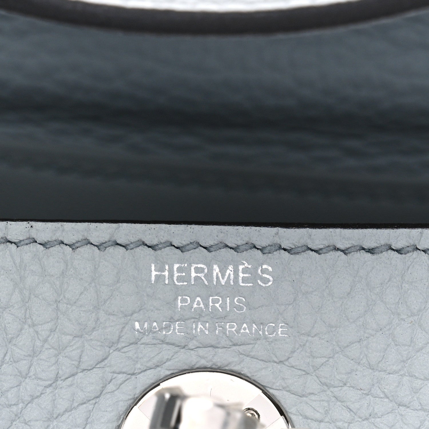 Hermes Taurillon Clemence Mini Lindy 20 Bleu Pale 6 of 10