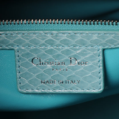 Christian Dior Python Large Lady Dior Blue 9 of 10