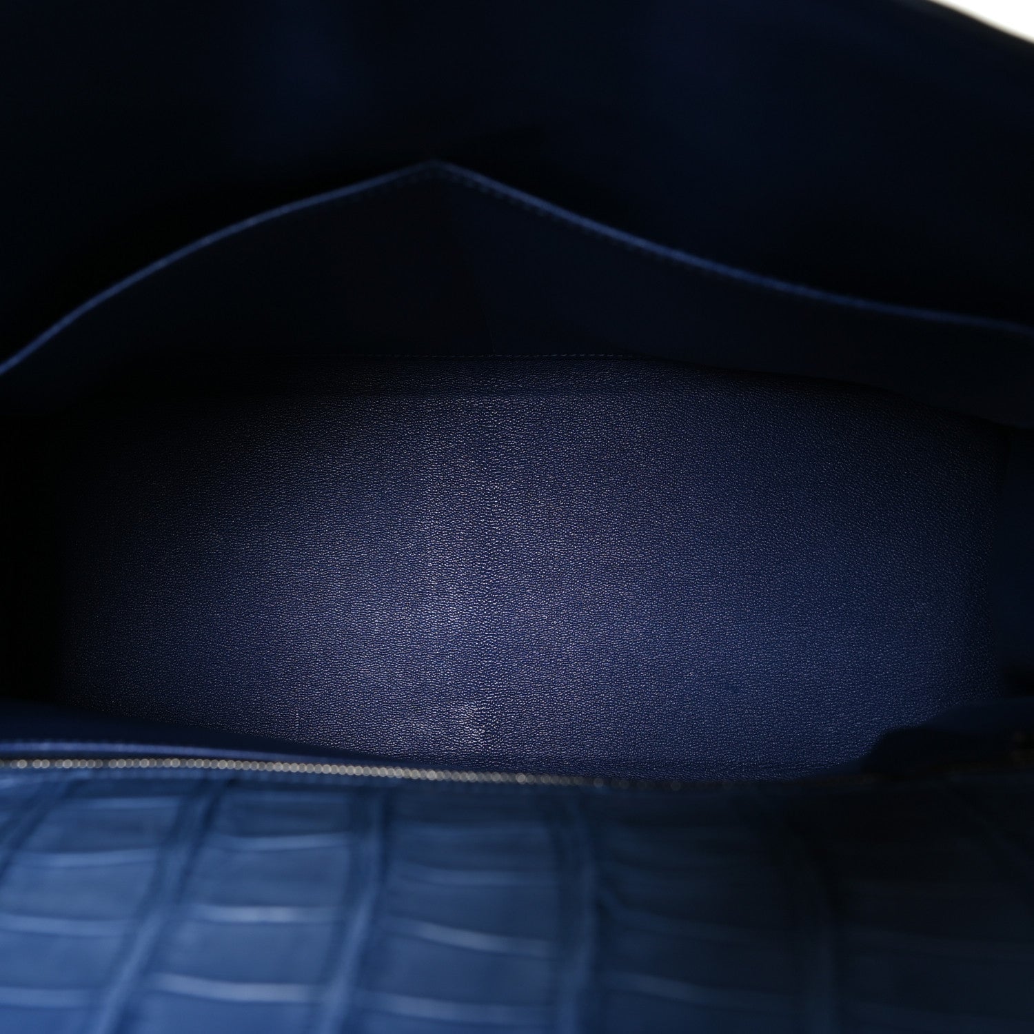 Hermes Matte Porosus Crocodile Kelly 35 Bleu Brighton 5 of 16