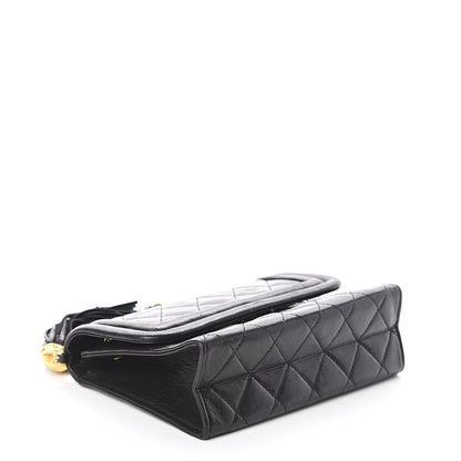 Chanel Lambskin Quilted Tassel Camera Case Black 3 of 11