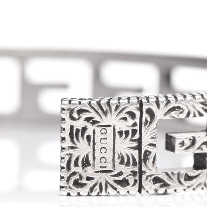 Gucci Sterling Silver Square G Motif Cuff Bracelet 6 of 7