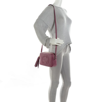 Gucci Pebbled Calfskin Small Soho Disco Bag Peonia Flower 2 of 7