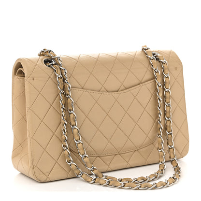 Chanel Lambskin Quilted Medium Double Flap Beige 4 of 21