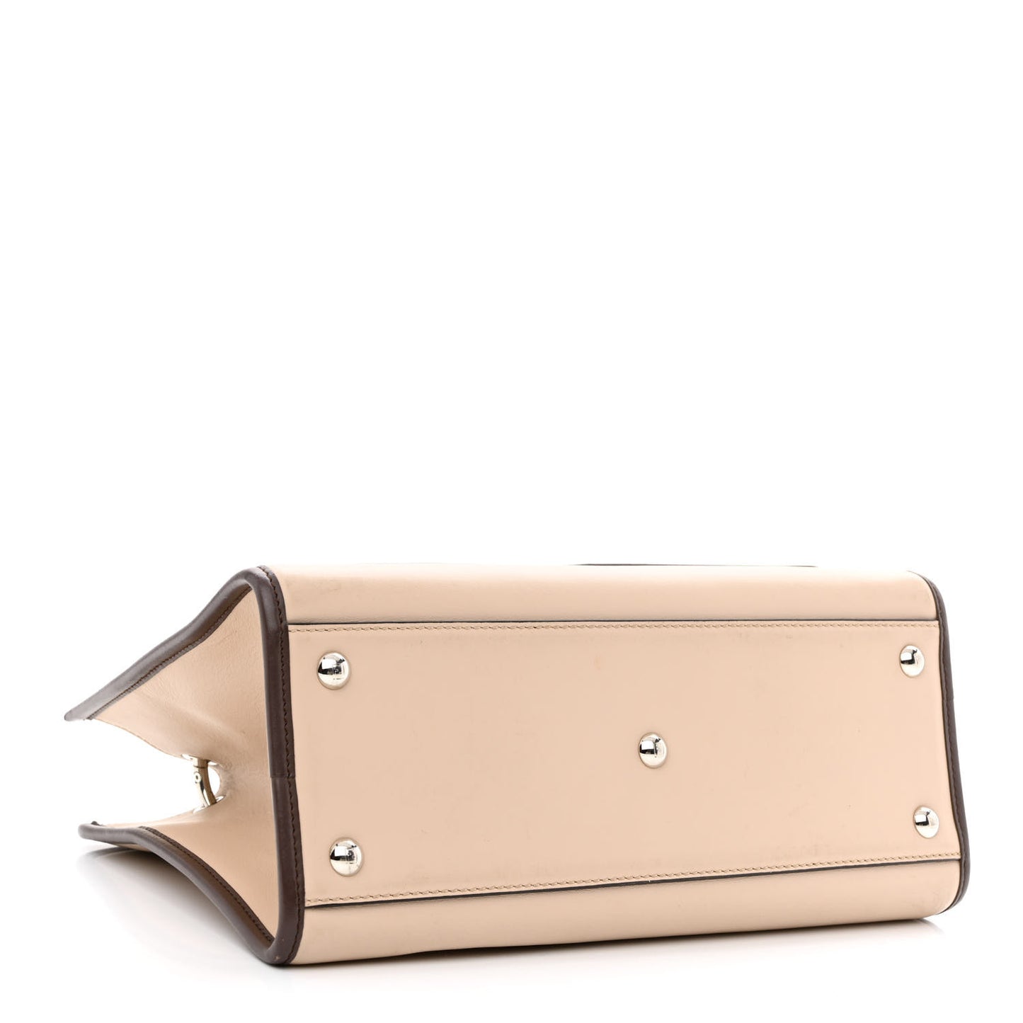 Vitello Century Opaco F is Fendi Bi-Color Small Runaway Satchel Soap Moresco