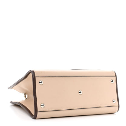 Fendi Vitello Century Opaco F is Fendi Bi-Color Small Runaway Satchel Soap Moresco 4 of 14