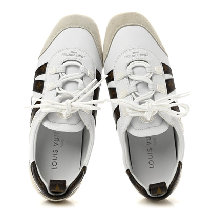 Louis Vuitton Monogram Calfskin Womens LV Sneakerina 37 White 2 of 10