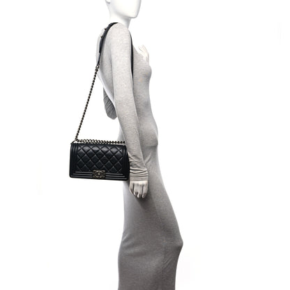 Chanel Lambskin Quilted Small Boy Flap Black 3 of 11