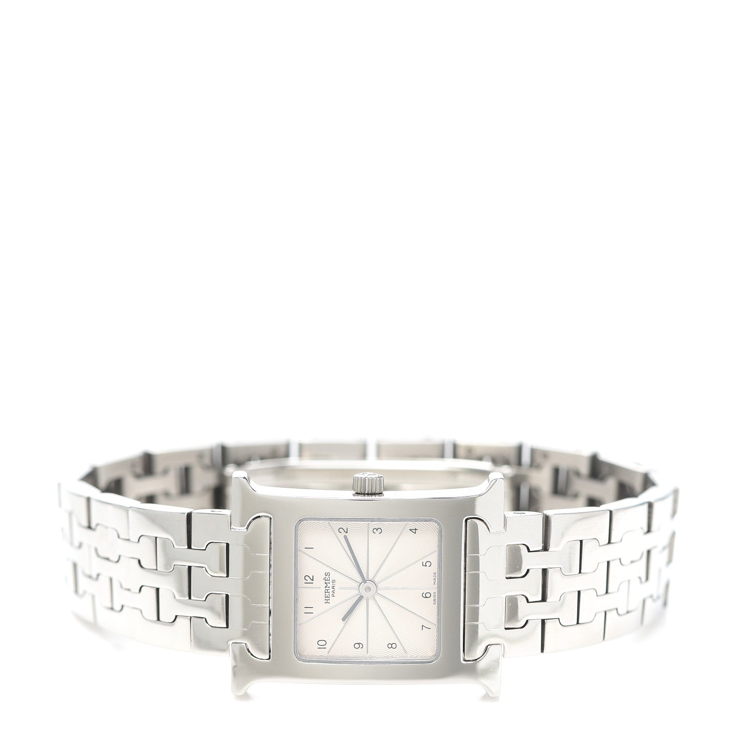 Hermes Stainless Steel 21mm Heure H Hour Quartz Watch 2 of 5