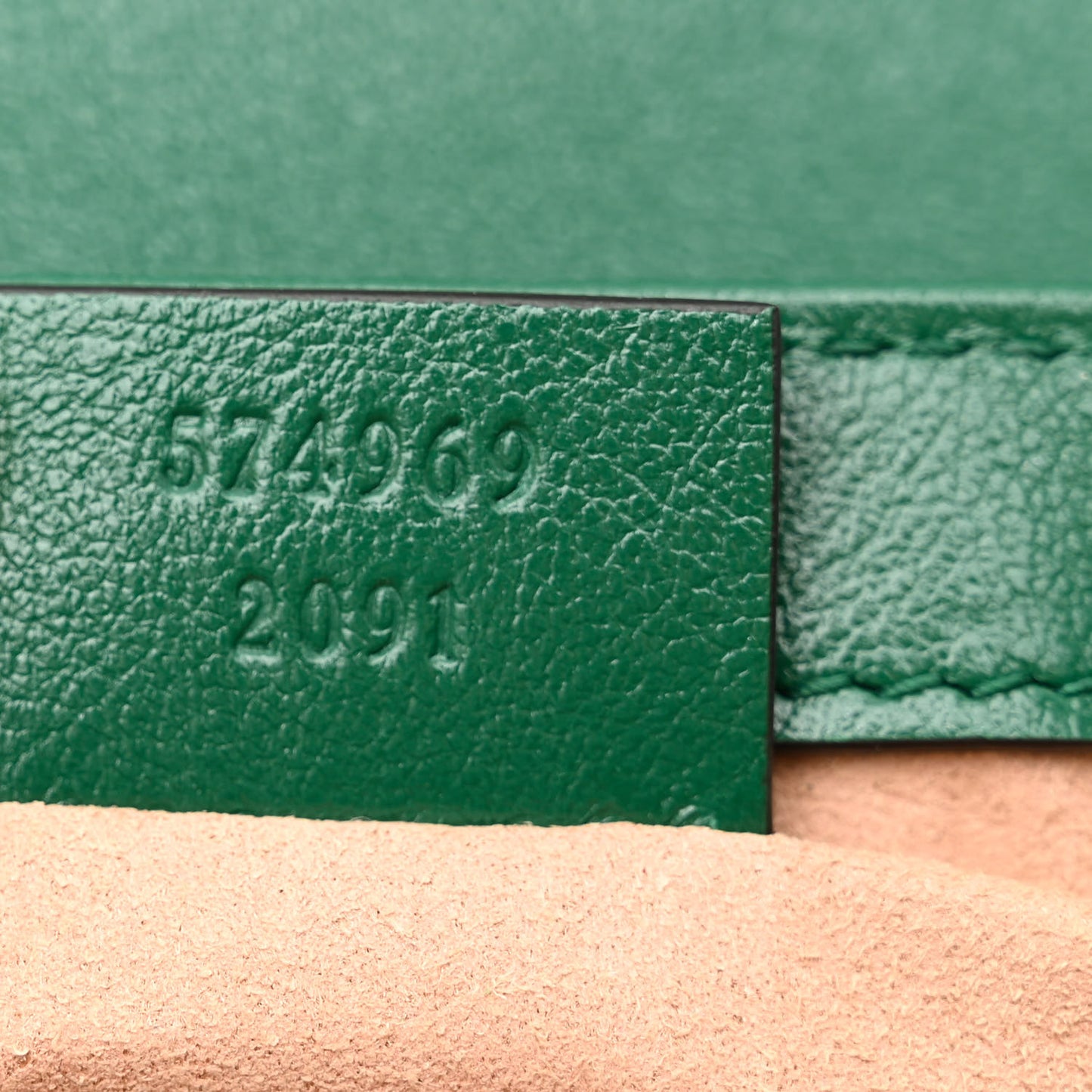 Azalea Calfskin Enamel Matelasse Diagonal Super Mini Torchon GG Marmont Shoulder Bag New Shamarock Emerald