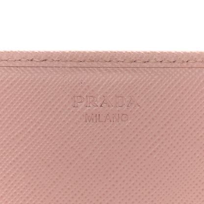 Prada Saffiano Metal Oro Chain Wallet Orchidea 5 of 8
