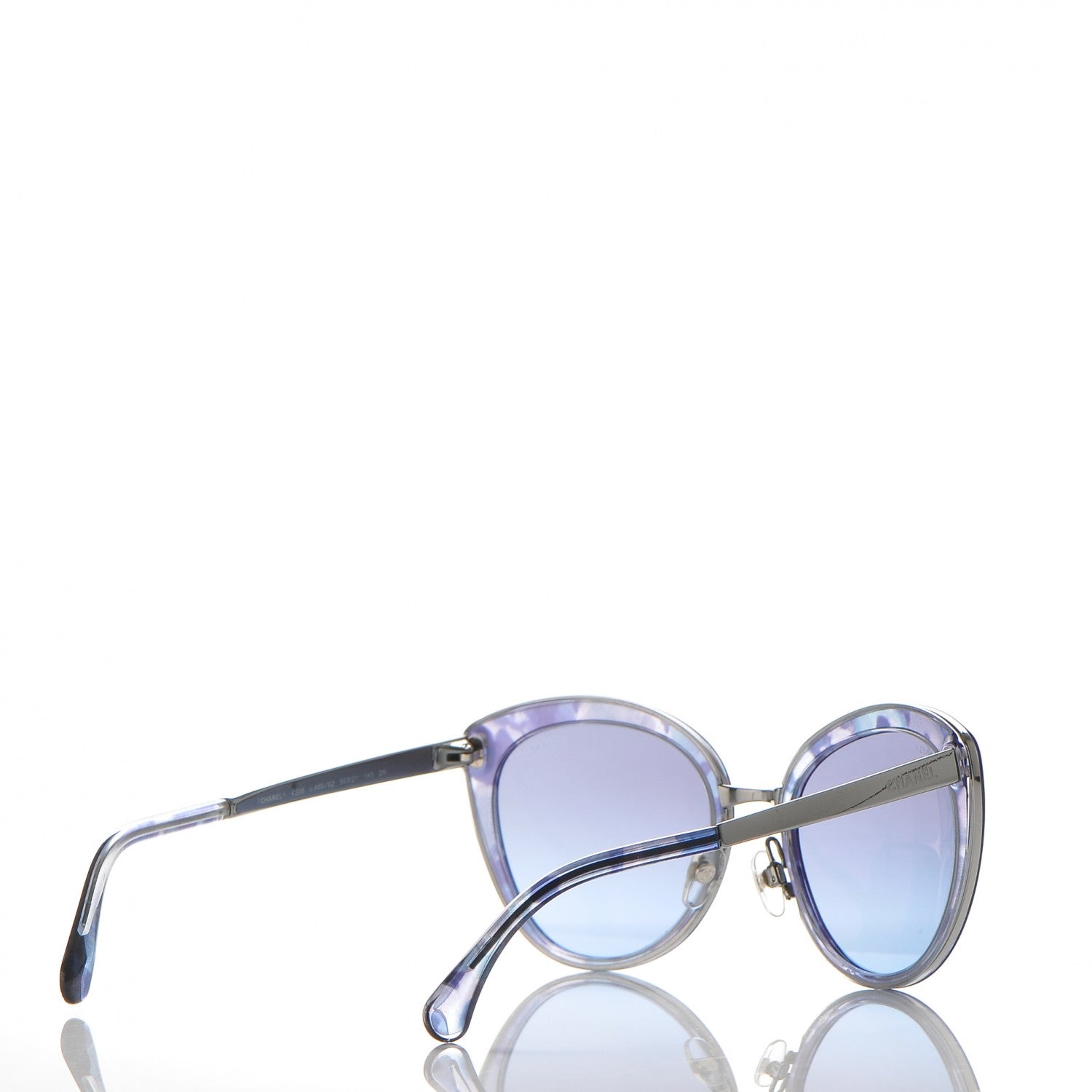 Chanel Acetate Butterfly Fall Sunglasses 4208 Blue 4 of 8