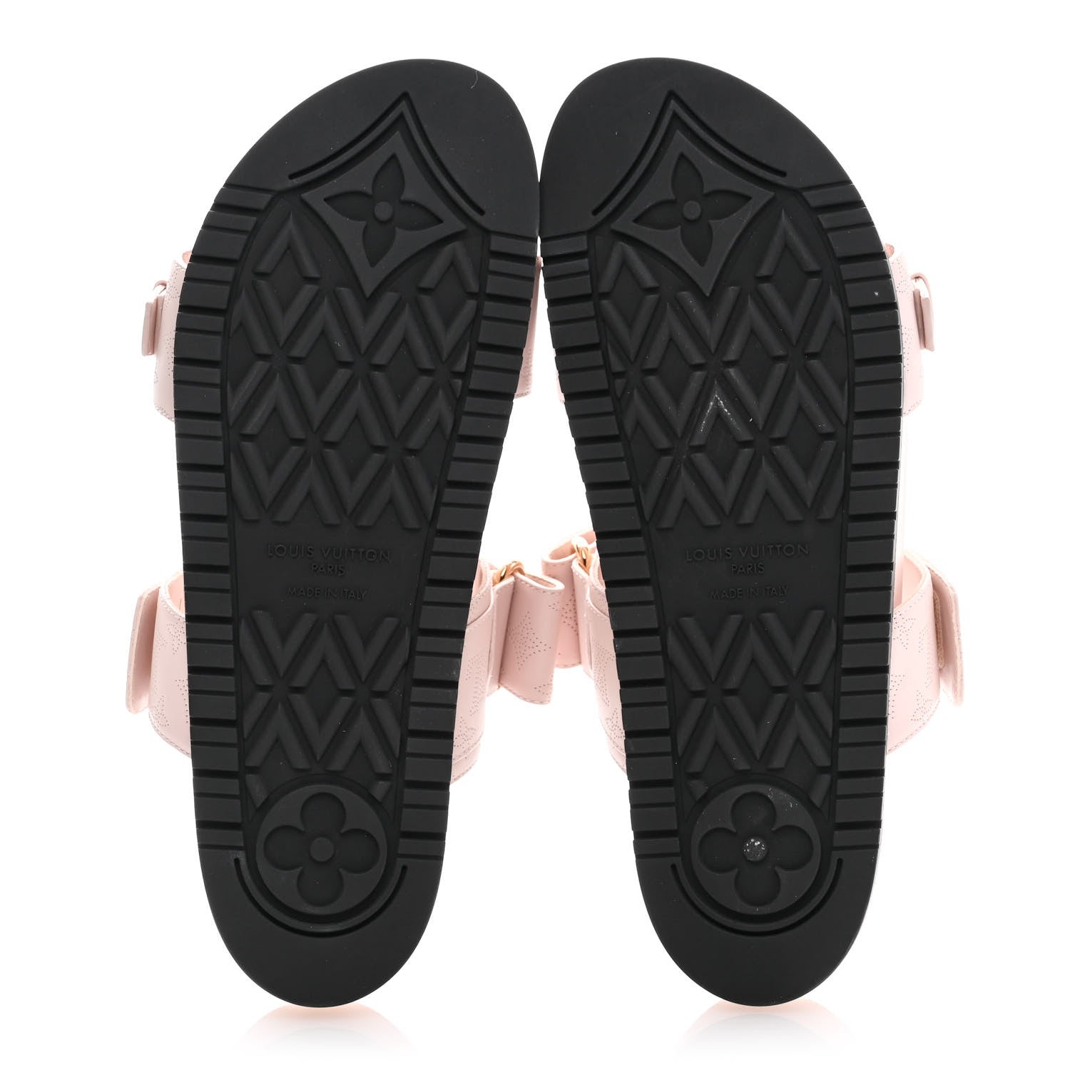 Louis Vuitton Mahina Bom Dia Flat Mule Sandals 39 Light Pink 5 of 8