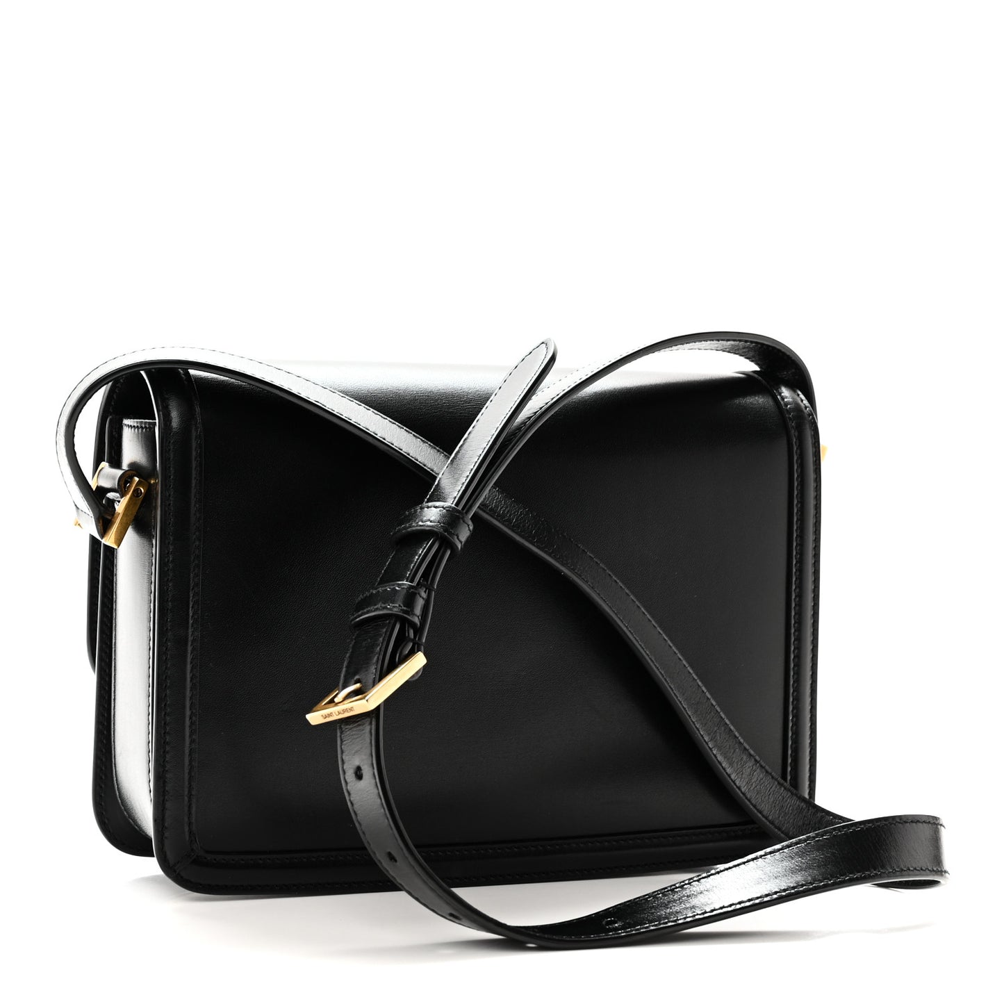 Box Calfskin Monogram Medium Solferino Satchel Black