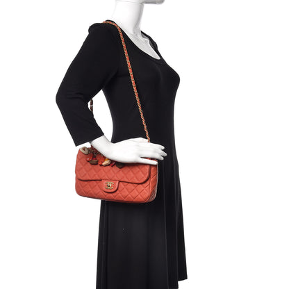 Chanel Lambskin Quilted Medium Cruise Charm Flap Red 2 of 10