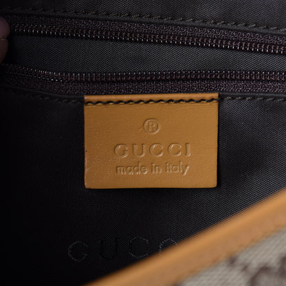 Gucci Calfskin Monogram Web Small Jackie O Hobo Light Brown 6 of 13