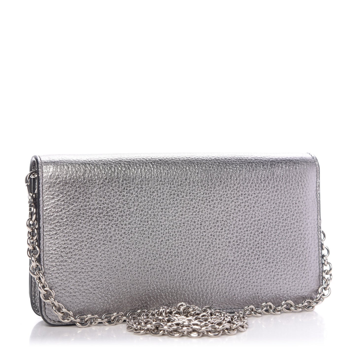 Vitello Daino Chain Wallet Cromo