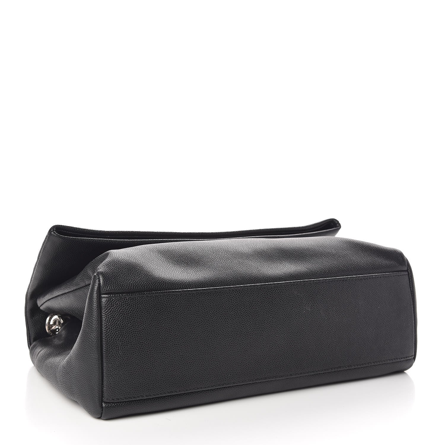 Saint Laurent Grain De Poudre Medium West Hollywood Monogram Fold-Over Black 4 of 11