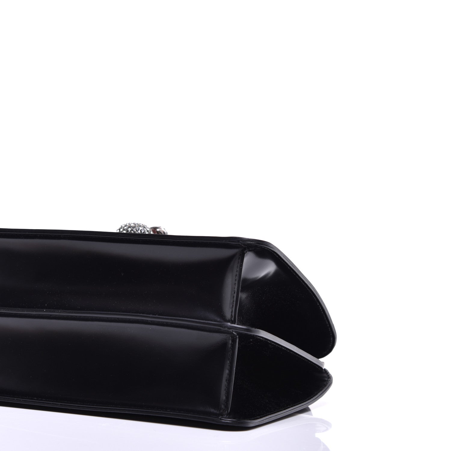 Gucci Calfskin Bamboo Medium Thiara Top Handle Bag Black 9 of 11