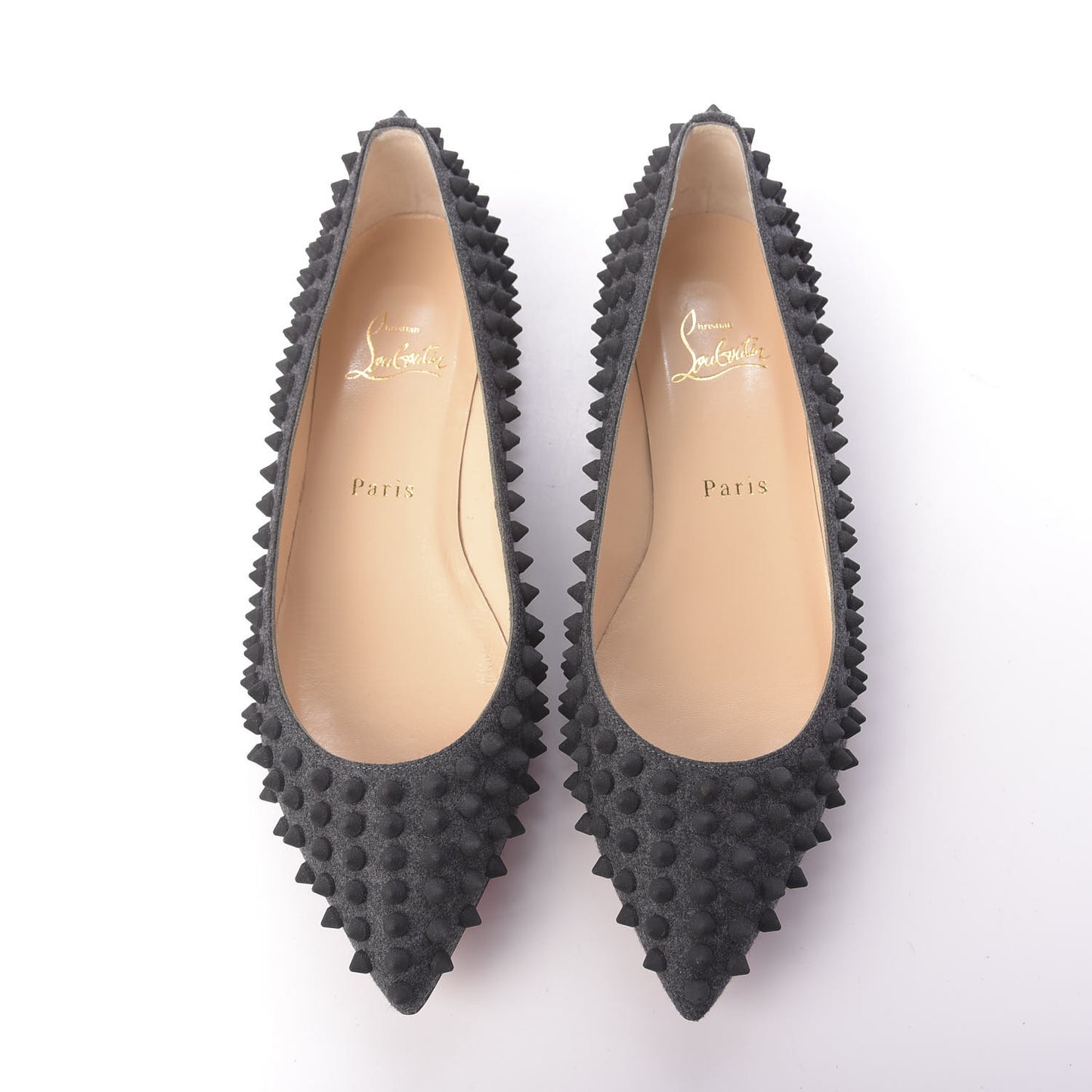 Flannel Pigalle Spikes Flats 37.5 Antracite