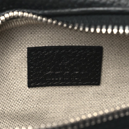 Gucci Piuma Calfskin Jumbo GG Embossed Small Belt Bag Black 6 of 10