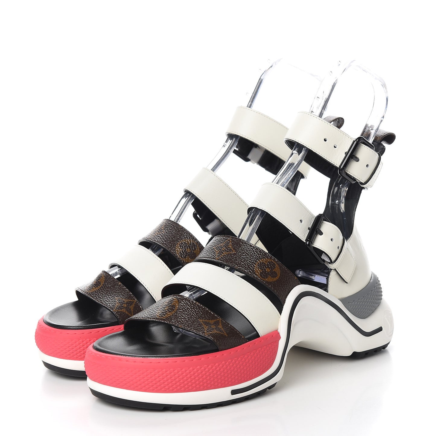 Patent Monogram LV Archlight Sandal 36.5 White
