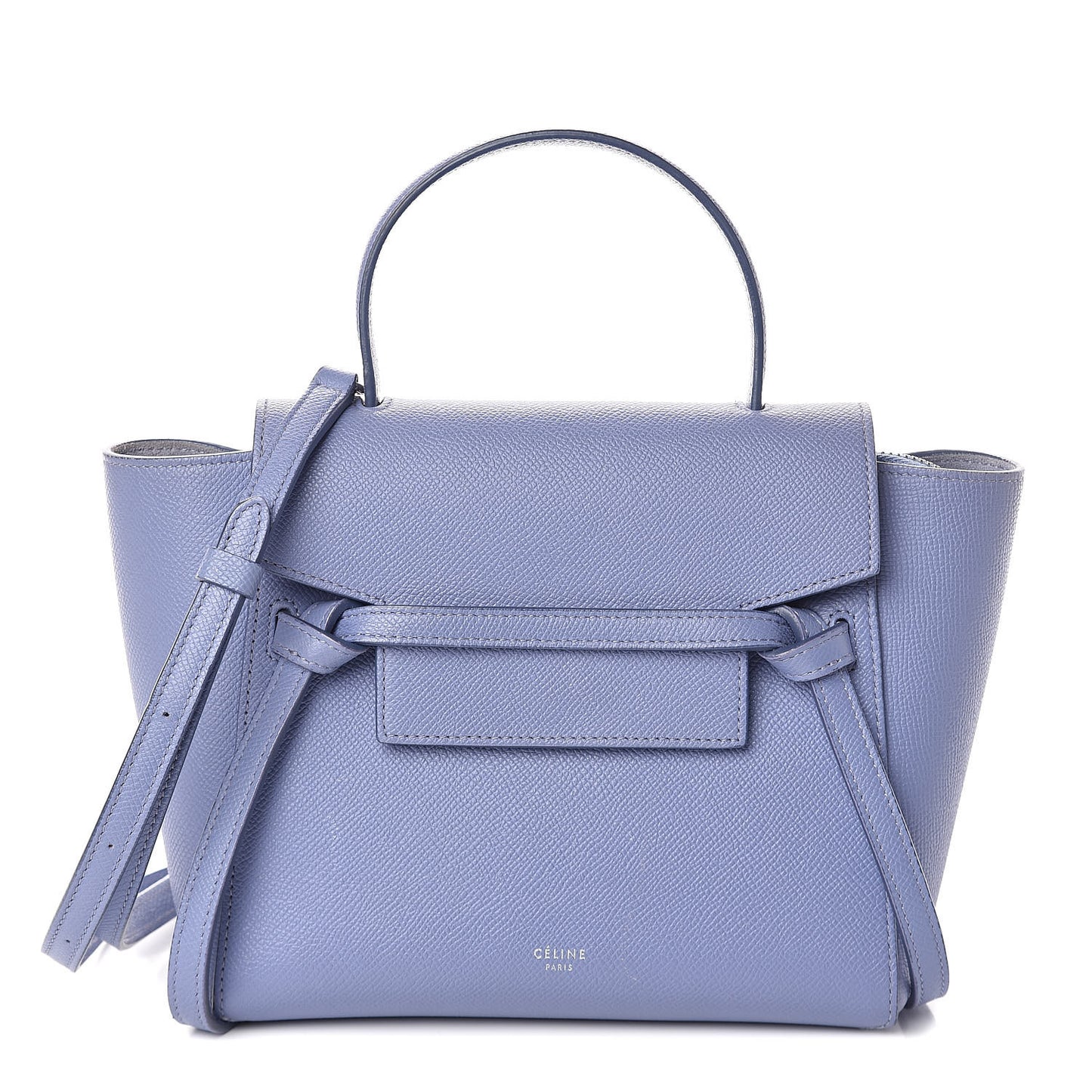 Grained Calfskin Nano Belt Bag Amethyst