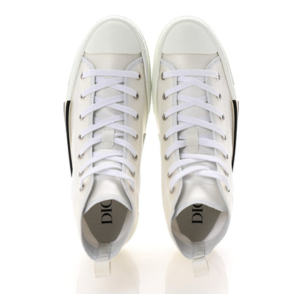 Christian Dior Canvas Mens B23 High Top Sneakers 42 White 2 of 9