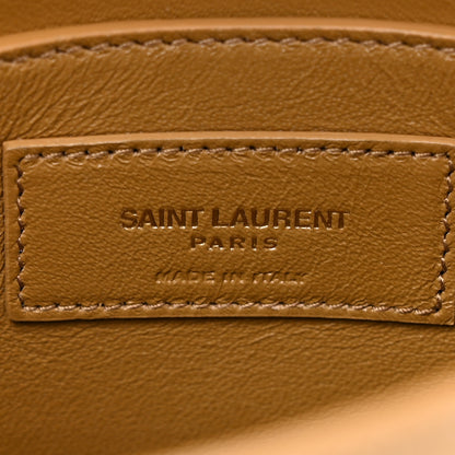 Saint Laurent Smooth Calfskin Mini Manhattan Shoulder Bag Natural Tan 6 of 12
