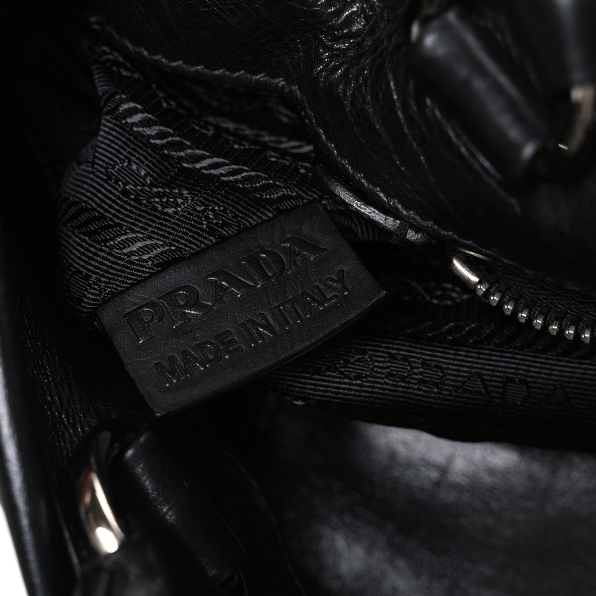 Nappa Frills Tote Black