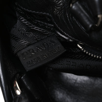 Prada Nappa Frills Tote Black 7 of 10