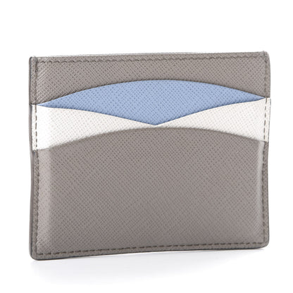 Prada Saffiano Metal Card Case Argilla 2 of 9