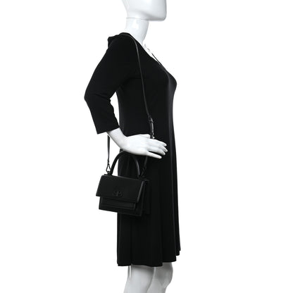 Balenciaga Box Calfskin Monochrome XS Sharp Top Handle Bag Black 2 of 10