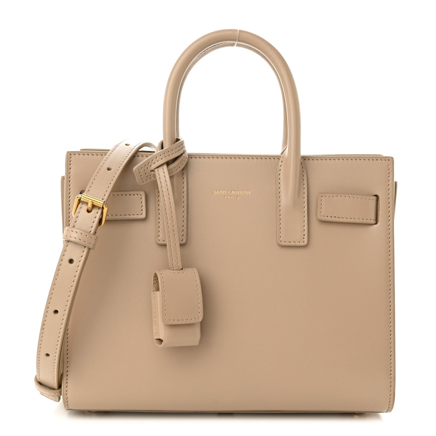 Smooth Calfskin Nano Sac de Jour Dark Beige