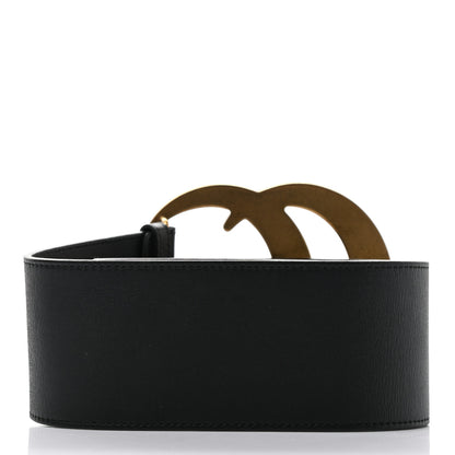 Gucci Calfskin Double G Wide Belt 65 26 Black 2 of 6