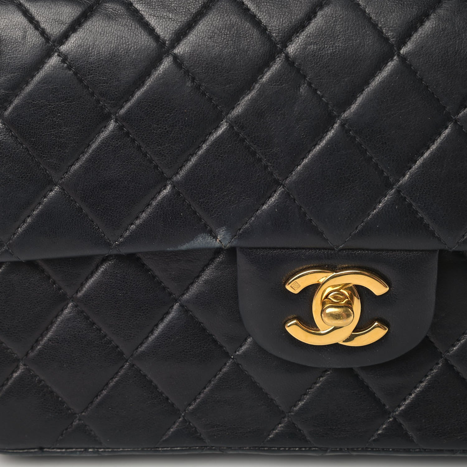 Chanel Lambskin Quilted Small Double Flap Black 8 of 11