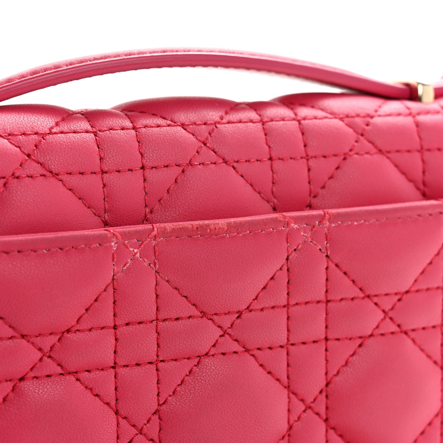 Lambskin Cannage Mini My Dior Bag Passion Pink