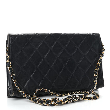 Chanel Lambskin Quilted Medium Single Flap Black 2 of 4
