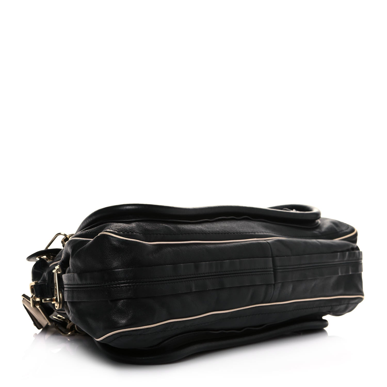 Chloe Calfskin Large Military Paraty Black 3 of 11