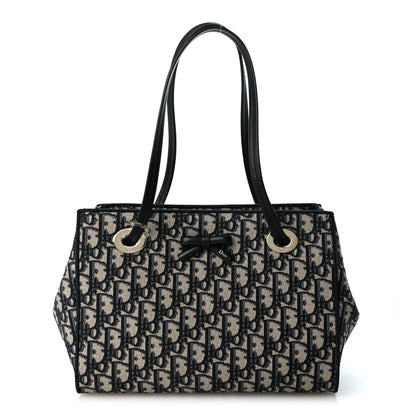 Christian Dior Oblique Small Promenade Shopping Bag Blue Multicolor 1 of 9