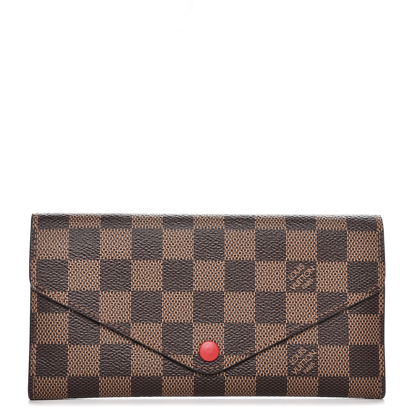 Damier Ebene Josephine Wallet Red