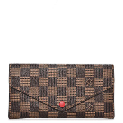 Louis Vuitton Damier Ebene Josephine Wallet Red 1 of 7