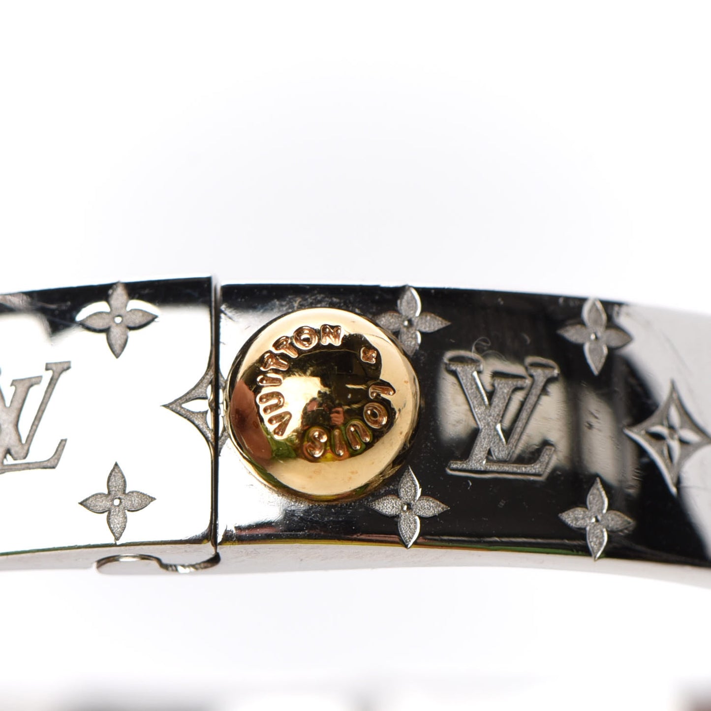Palladium Monogram Nanogram Cuff M