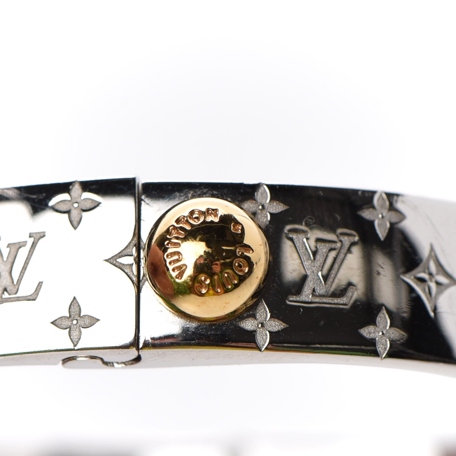Louis Vuitton Palladium Monogram Nanogram Cuff M 7 of 7