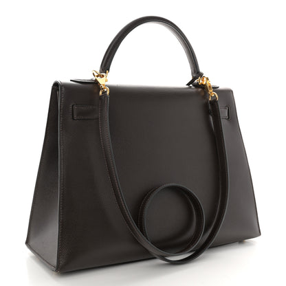 Hermes Epsom Kelly Sellier 32 Chocolate 3 of 23
