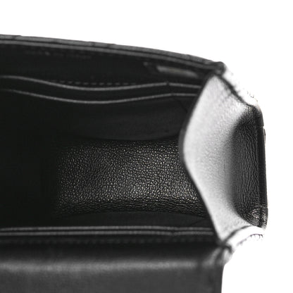 Chanel Grained Calfskin Quilted CC Box Clutch With Chain Black 5 of 9