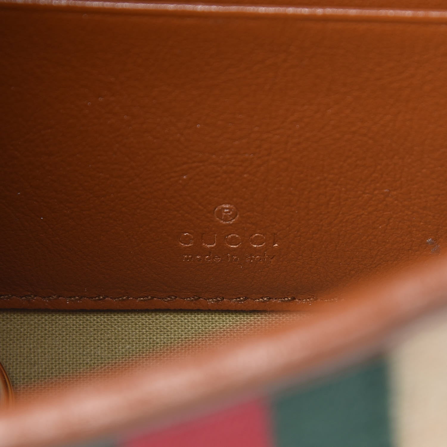 Gucci Vintage Canvas Calfskin Web Mini Rajah Slim Flap Shoulder Bag Sand Light Cuir 6 of 9